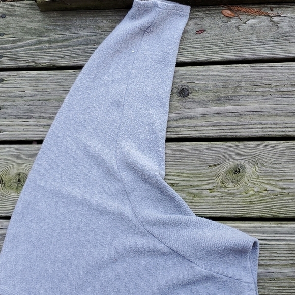 Zara fleece dolman sleeve Sweater top Small grey heather - Picture 4 of 6